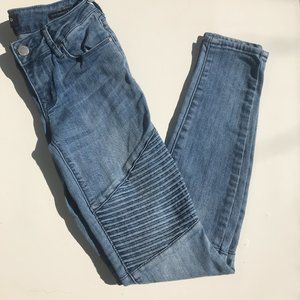 Bullhead Moto Low-Rise Skinny Jeans